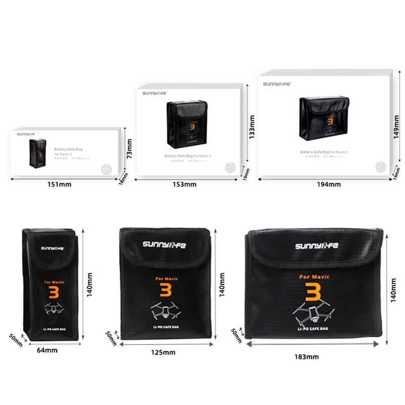 Explosion Proof Battery Safe Storage Bag For Mavic 3 Drones