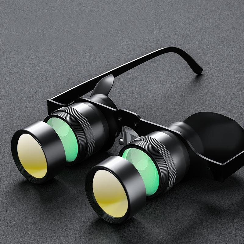 10X Hd Focus Fishing Binoculars With Polarized Yellow Lens
