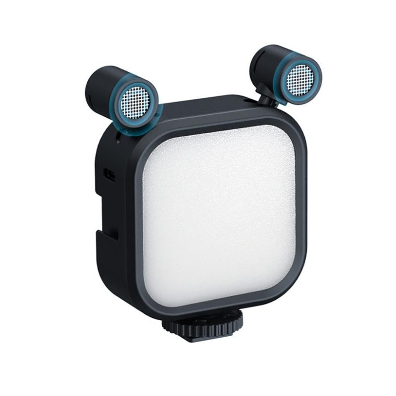 Multi Angle Stereo Microphone With Rgb Lights For Enhanced Audio Recording