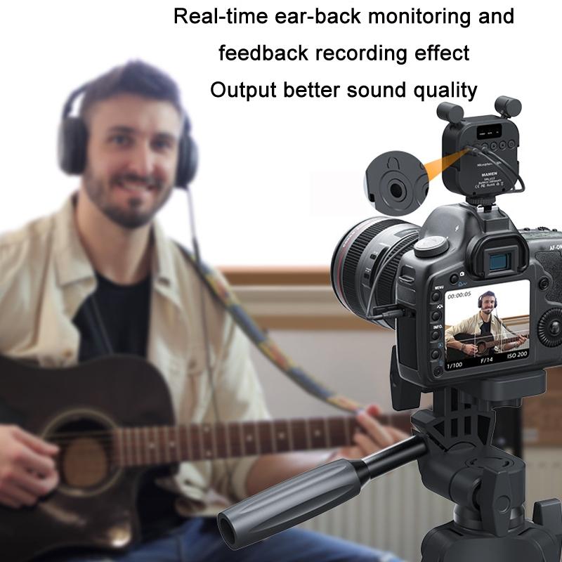 Multi Angle Stereo Microphone With Rgb Lights For Enhanced Audio Recording