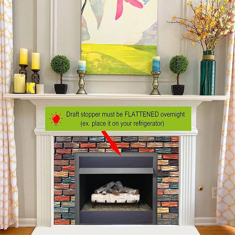 2 X Magnetic Fireplace Draft Stopper Cover To Block Cold Air 101.6 10.16Cm