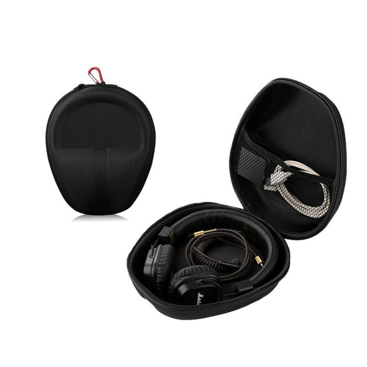 Compact Headphone Storage Bag In Black Organising Headphones And Accessories