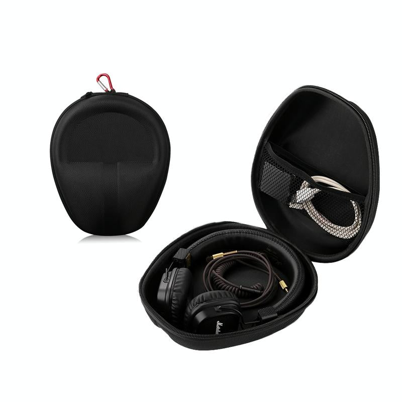 Compact Headphone Storage Bag In Black Organising Headphones And Accessories