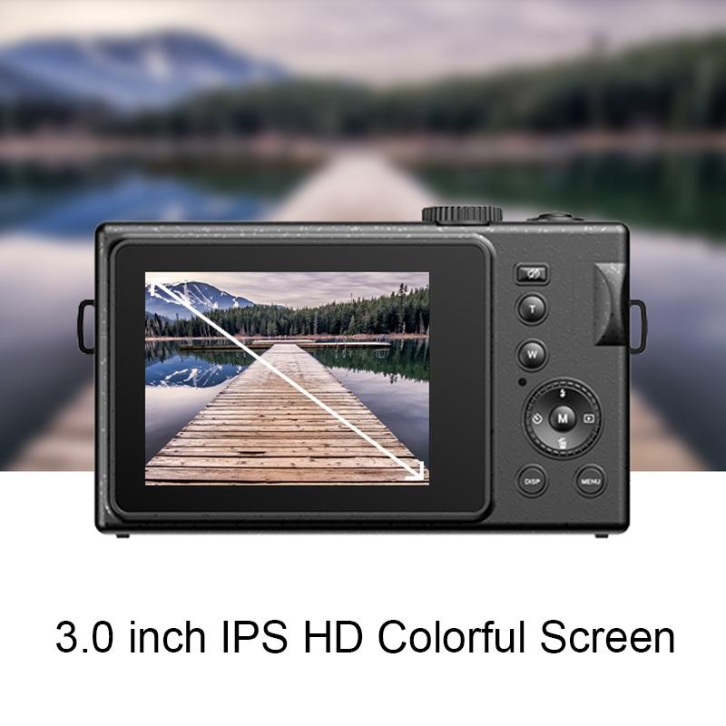 3.0 Hd Children's Digital Camera With 48Mp 3In Screen Pink + Card Reader