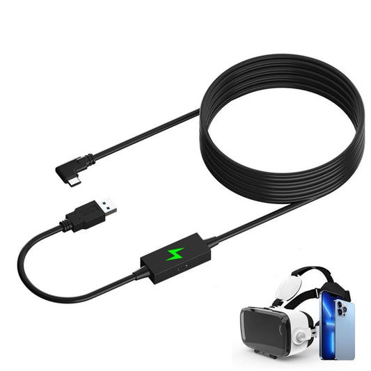 5 Metre Usb To Type C Cable For Meta Quest Pro Virtual Reality Headset