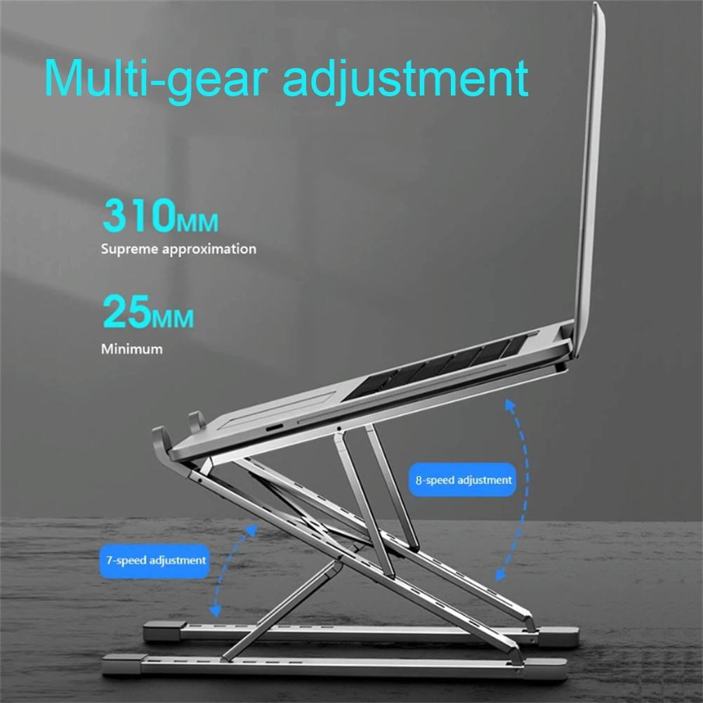 Foldable Aluminium Laptop Stand With Heat Dissipation And Portable Design