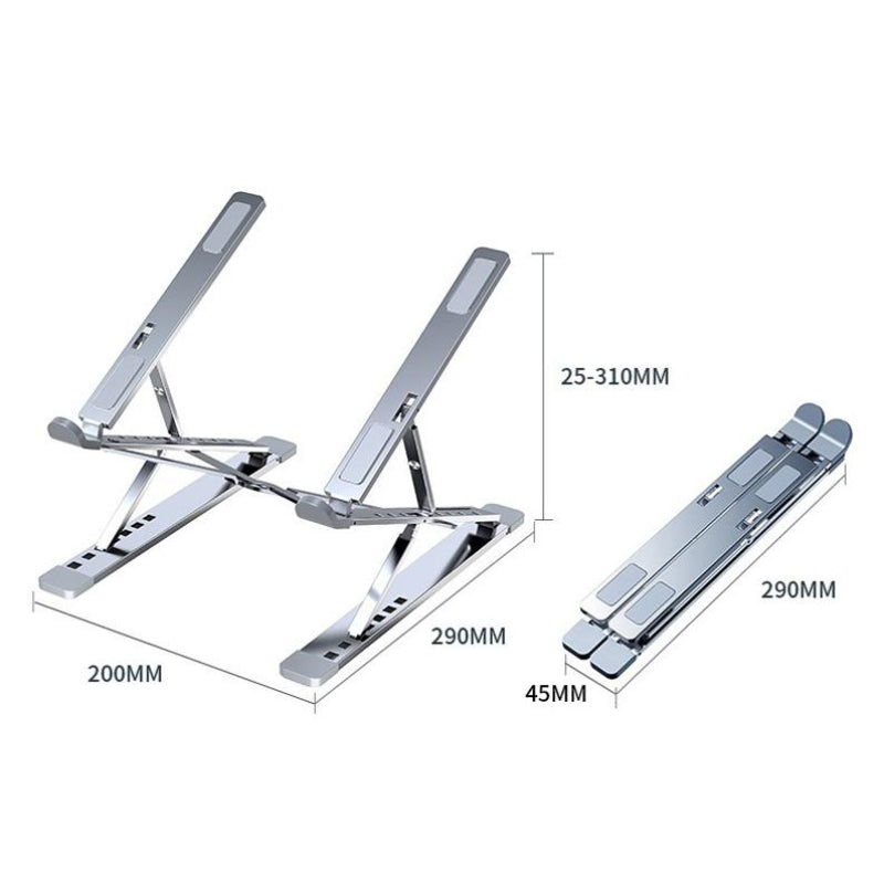Aluminum Laptop Stand With Foldable Design And Heat Dissipation Features