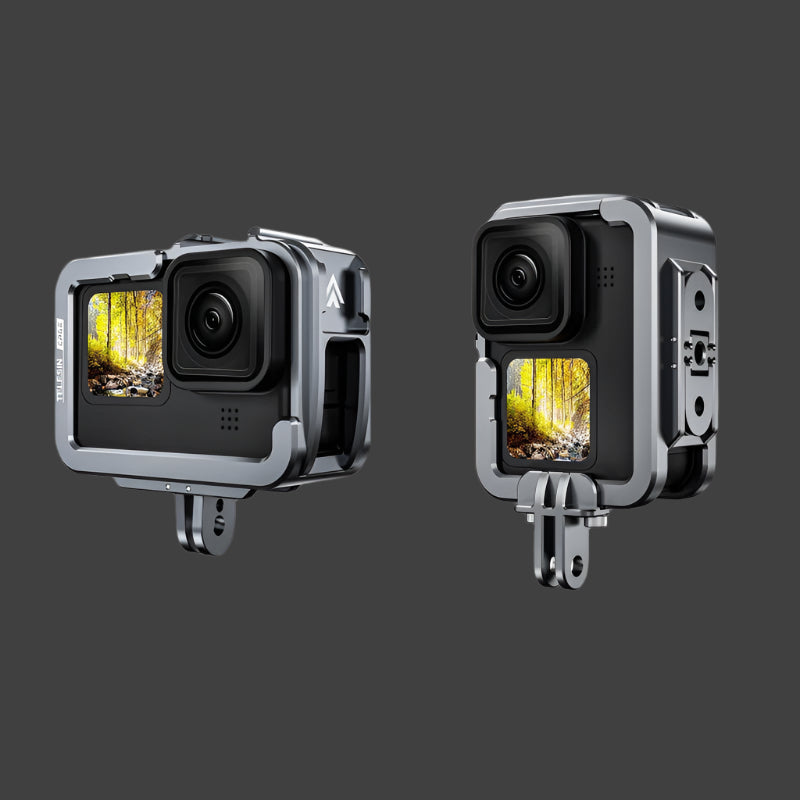 Vertical Shooting Set For Gopro Hero11 Hero10 And Hero9 With Aluminium Alloy Frame