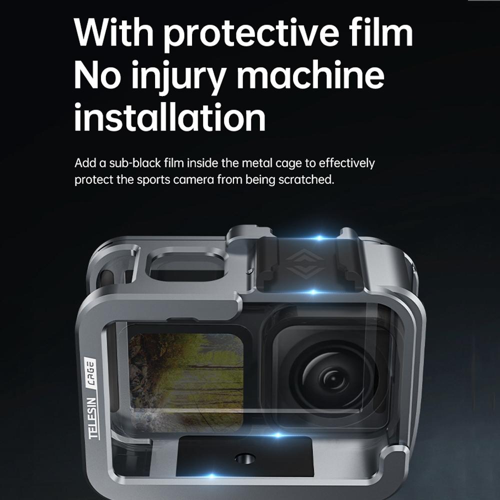 Vertical Shooting Set For Gopro Hero11 Hero10 And Hero9 With Aluminium Alloy Frame