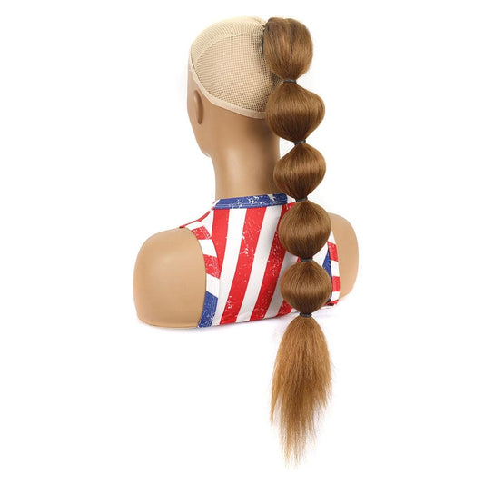 27 Shaggy Bubble Drawstring Ponytail Wig With Shape For Bold Style