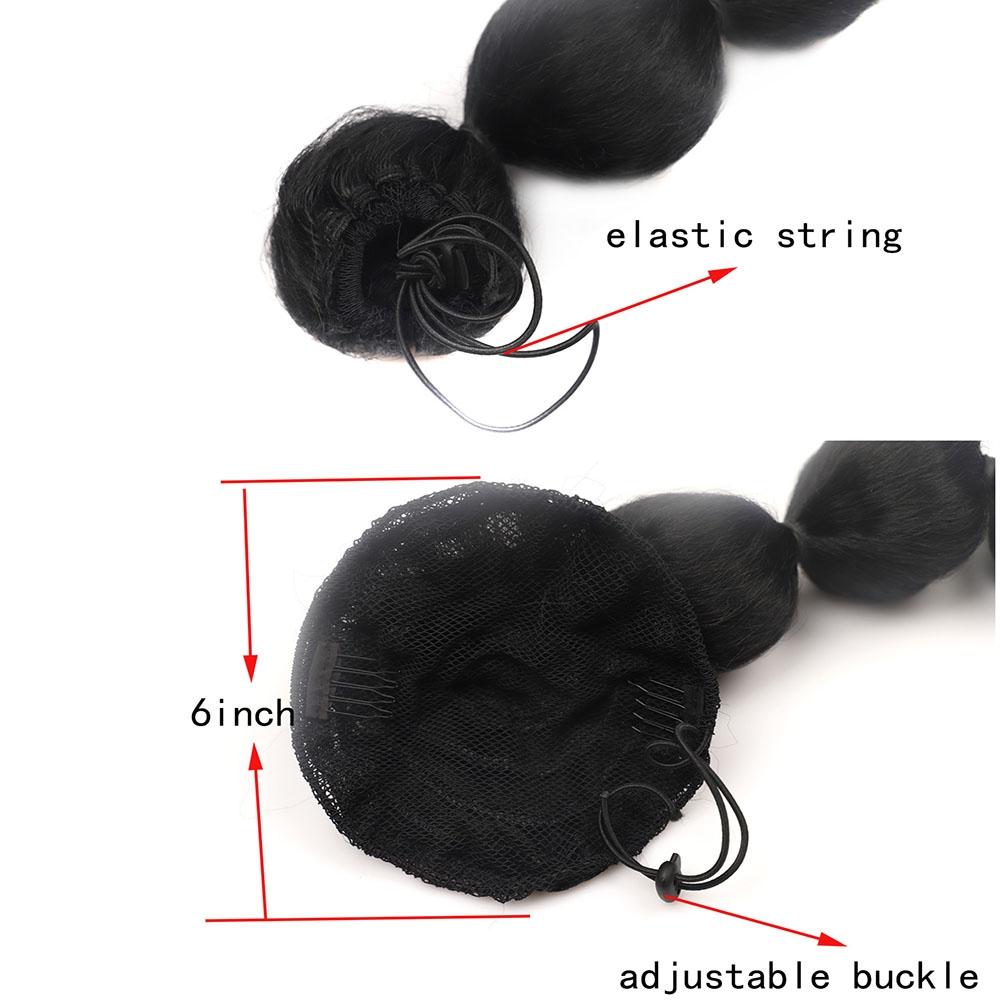 27 Shaggy Bubble Drawstring Ponytail Wig With Shape For Bold Style