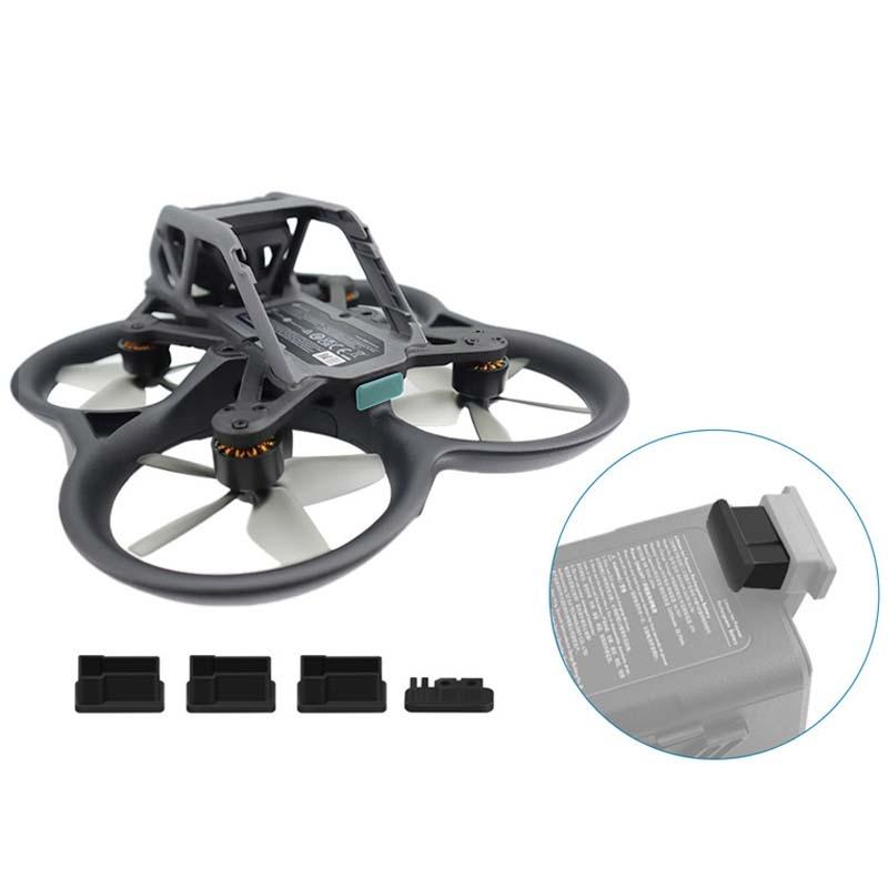 Four Piece Tpu Dust Plugs For Dji Avata Cqt 913407 Battery Protection Cover