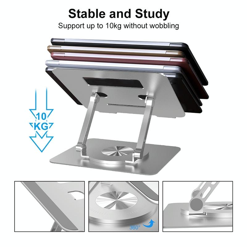Foldable Rotating Laptop Cooling Stand Multifunctional