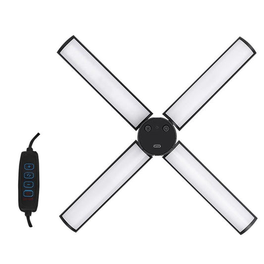 Beauty Live Fill Light For Mobile Phones Wire Controlled Folding Design