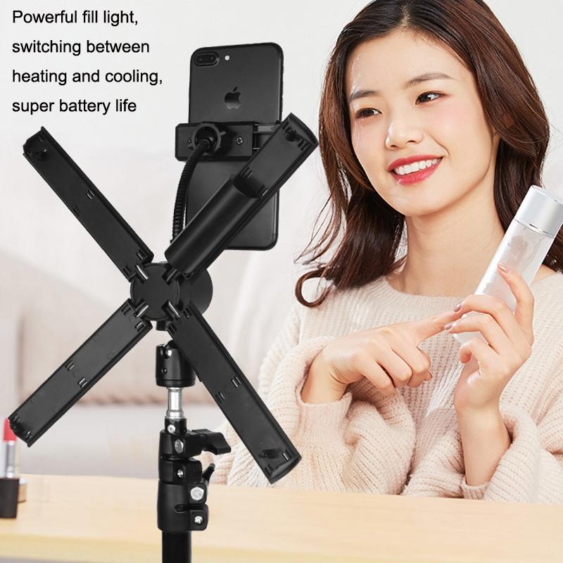 Beauty Live Fill Light For Mobile Phones Foldable Charging Model Guide
