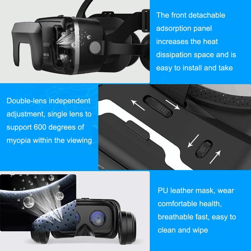 7Th Gen Vr Glasses Headset For 3D Virtual Reality Gaming
