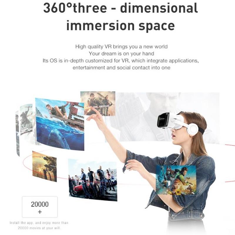 Wireless 3D Virtual Reality Headset Vrshinecon G04b For Movies And Gaming