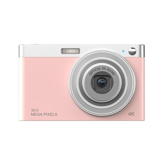 4K Eight Times Optical Zoom Telescopic Lens Digital Camera Pink Two Point Inch