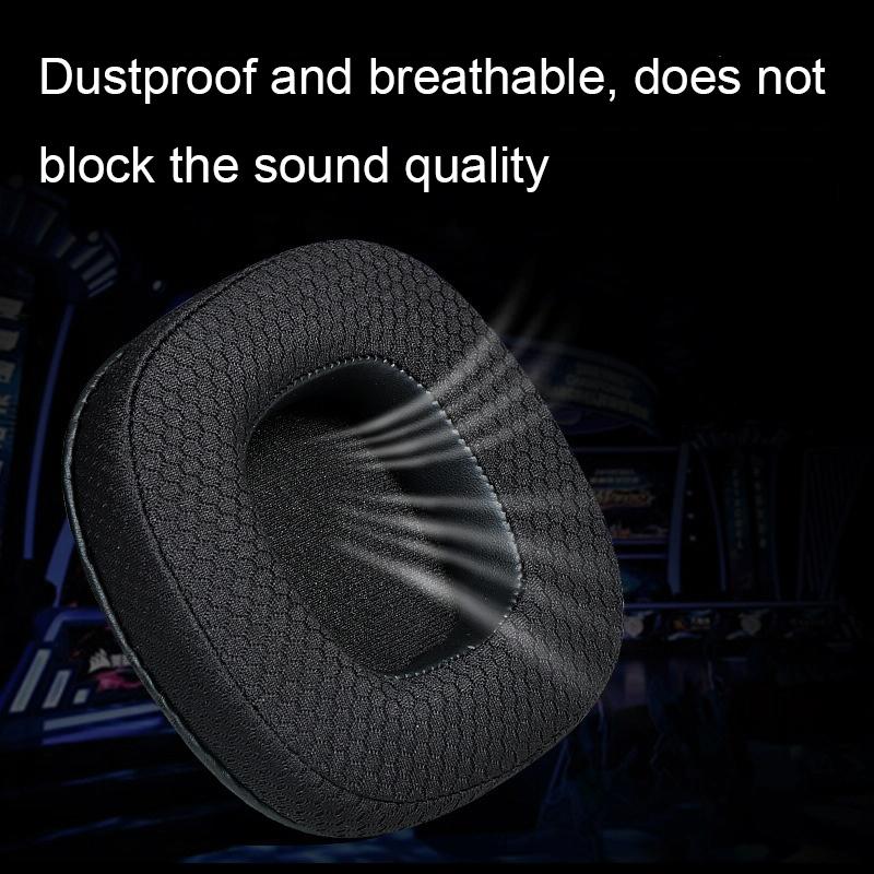 Breathable Headphone Covers 1 Pair Ice Silk Gray For Xiberia S21 T20 Models