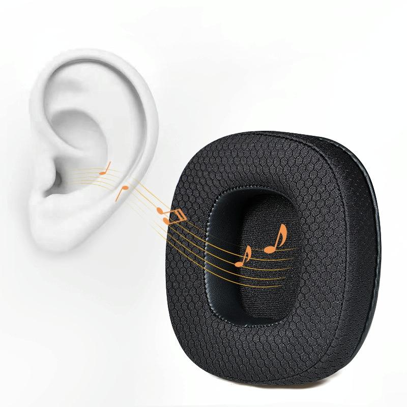 Breathable Headphone Covers 1 Pair Ice Silk Gray For Xiberia S21 T20 Models