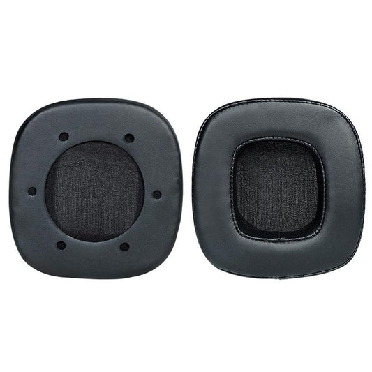Breathable Sponge Headphone Covers Black Leather 1 Pair