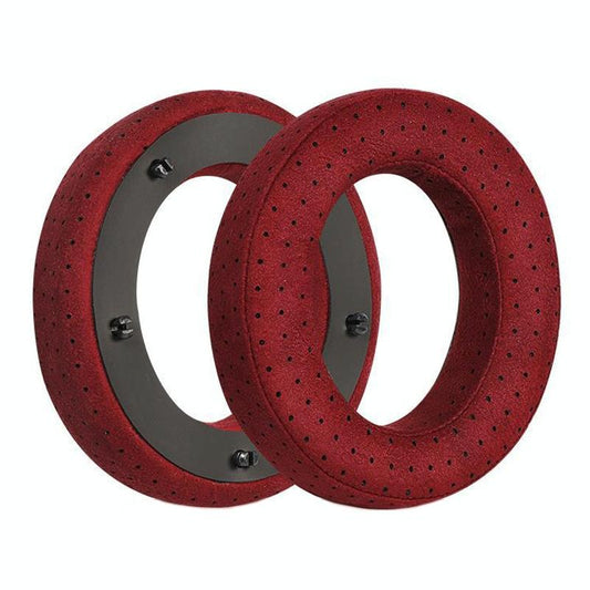 2Pcs Leather Breathable And Comfortable Headset Cover For Focal Clear Mg Pro Red