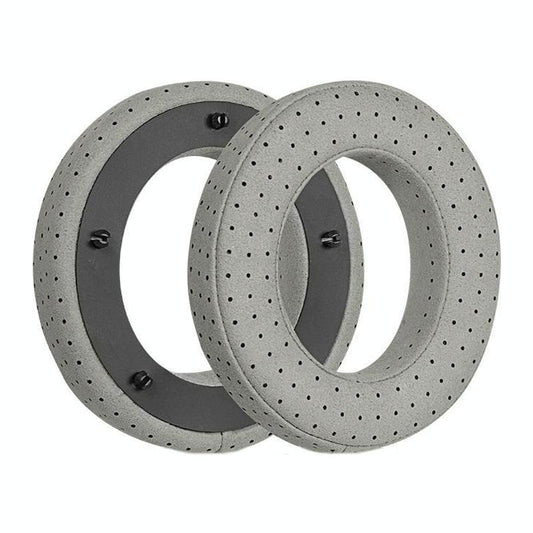 Breathable Leather Headset Cover For Focal Clear Mg Pro Fiber Gray 2 Pack