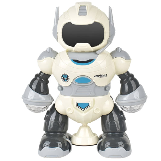 Smart Sound And Light Mechanical Robot Toy In Blue With Interactive Features
