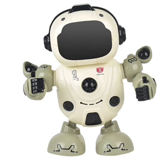 Smart Sound & Light Robot Toy Intelligent Early Education Mechanical Green 8