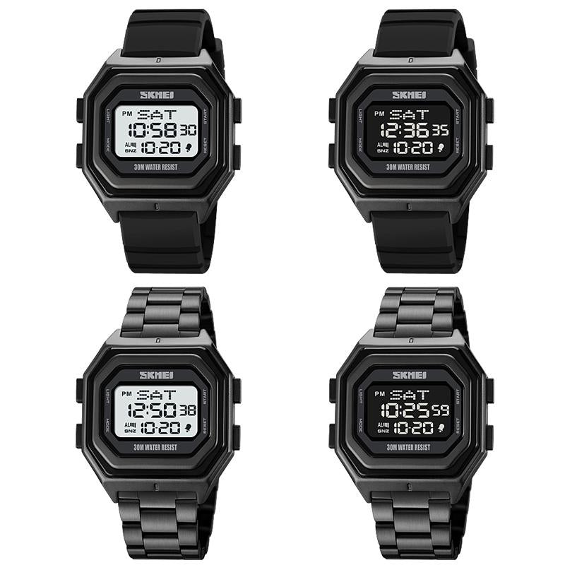 Veile Studios Multi Functional Outdoor Men's Watch With Electronic Timing And Steel Band