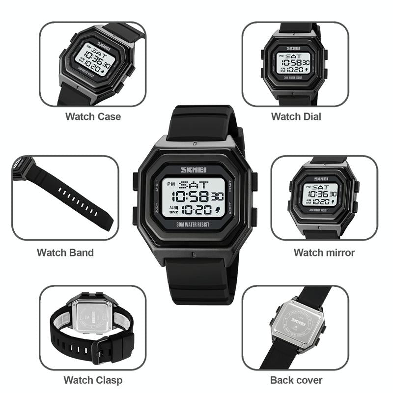 Veile Studios Multi Functional Outdoor Men Watch Electronic Timing