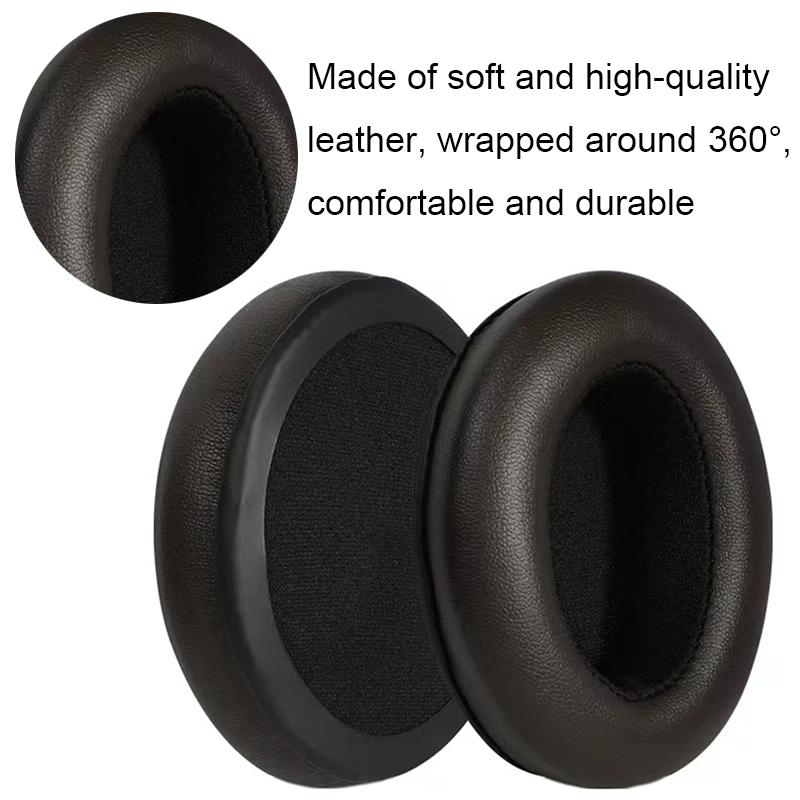 Soft Black Lambskin Headset Sponge Cover For Sennheiser Momentum 2 Pack