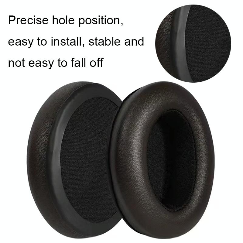 Soft Brown Lambskin Headset Sponge Cover For Sennheiser Momentum 2 Pieces