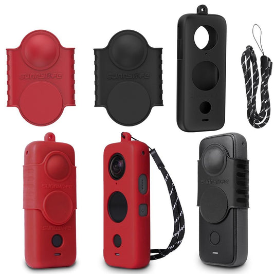 Silicone Protective Case With Lanyard For Insta360 One X2 Durable And Secure