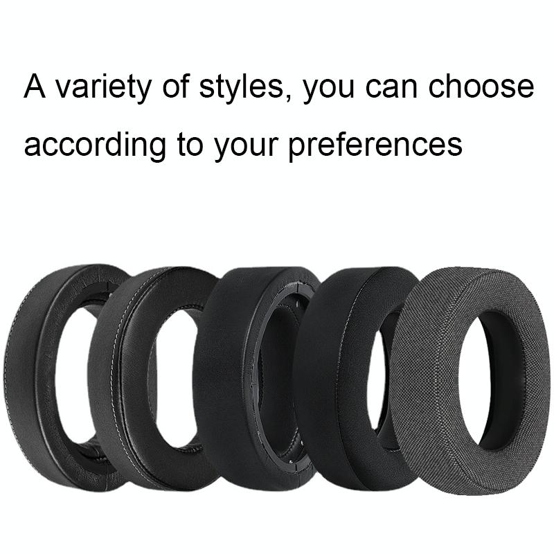 Soft Foam Earpads Black Covers For Over Headphones Replacement 2 Pack