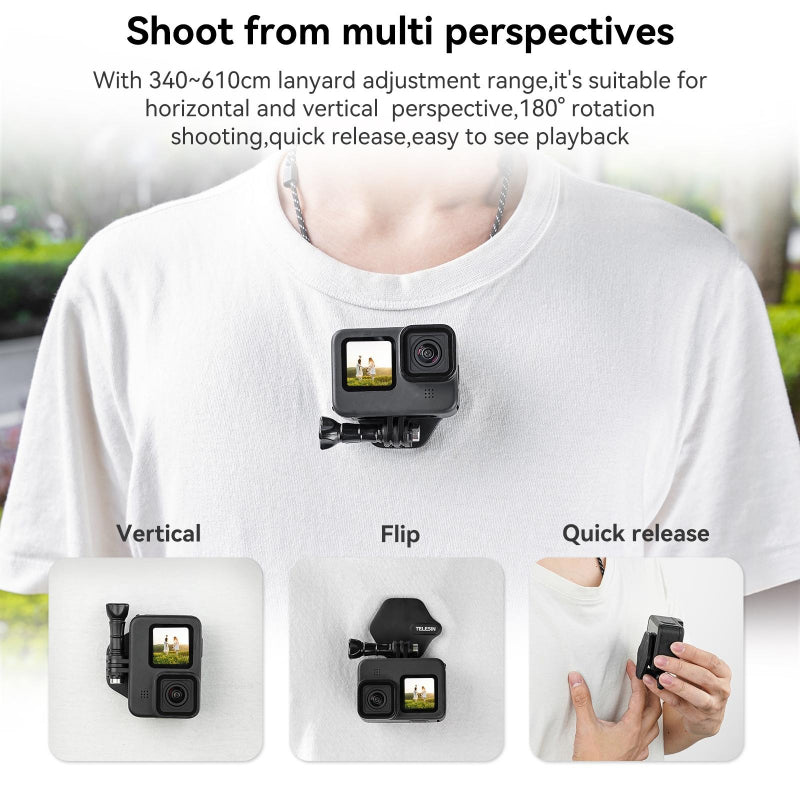 Quick Release Magnetic Action Camera Mount For Versatile Shooting Applications