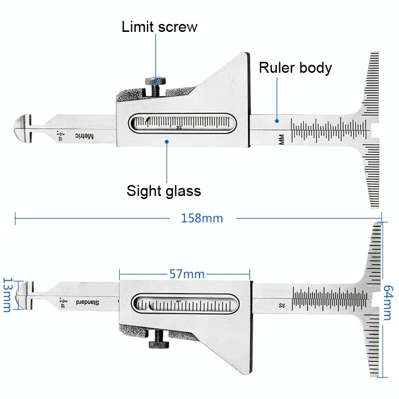 Weld Seam Welding Gauge Wrong Side Ruler For Accurate Measurements
