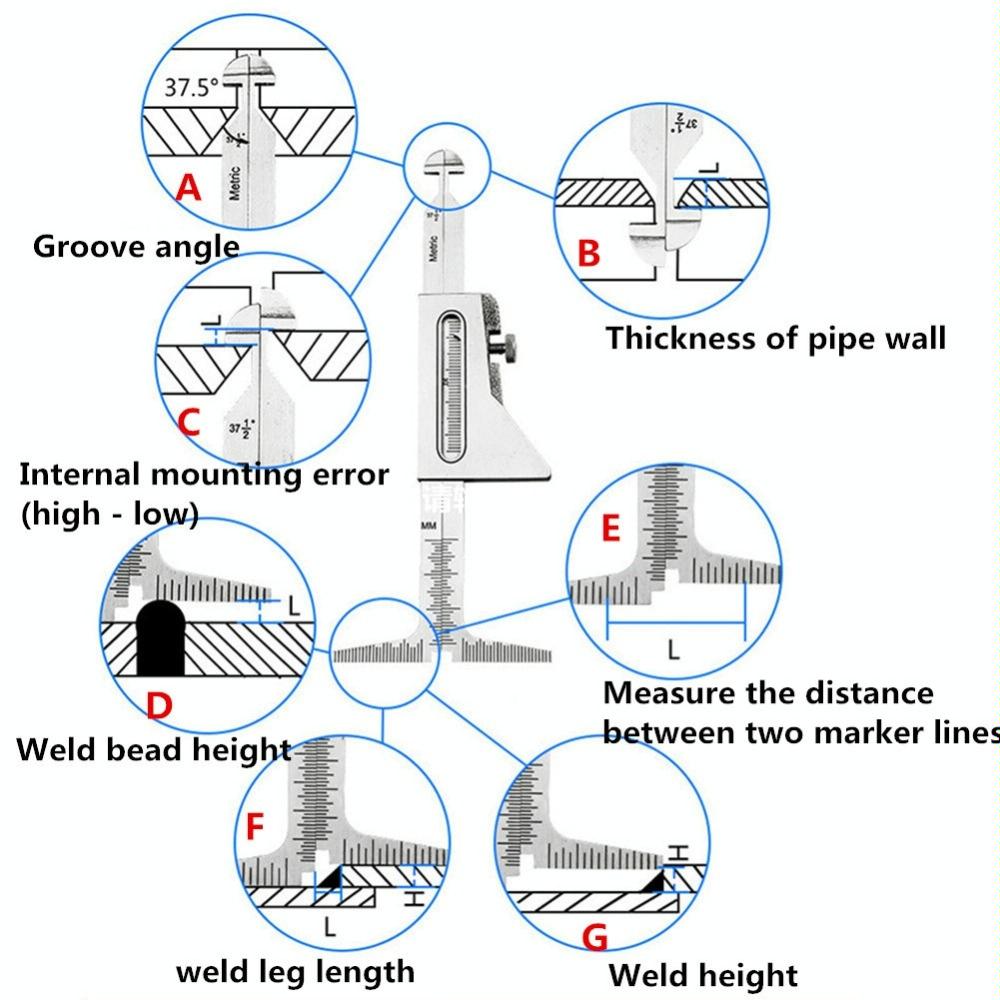 Weld Seam Welding Gauge Wrong Side Ruler For Accurate Measurements
