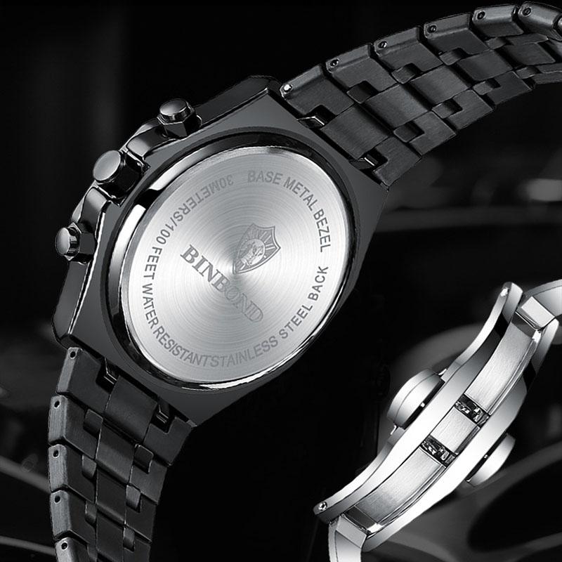 Waterproof Multifunctional Business Quartz Wristwatch With Luminous Display