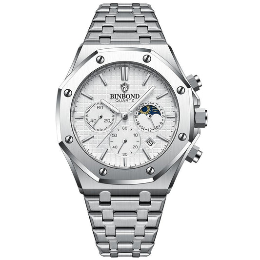 Waterproof Multifunctional Business Quartz Wristwatch With Luminous Display