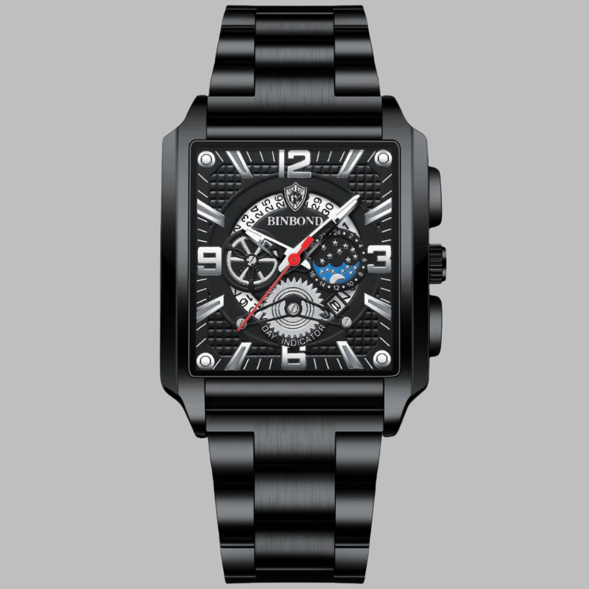 Veile Studios Square Men Multifunctional Quartz Elegant Watch