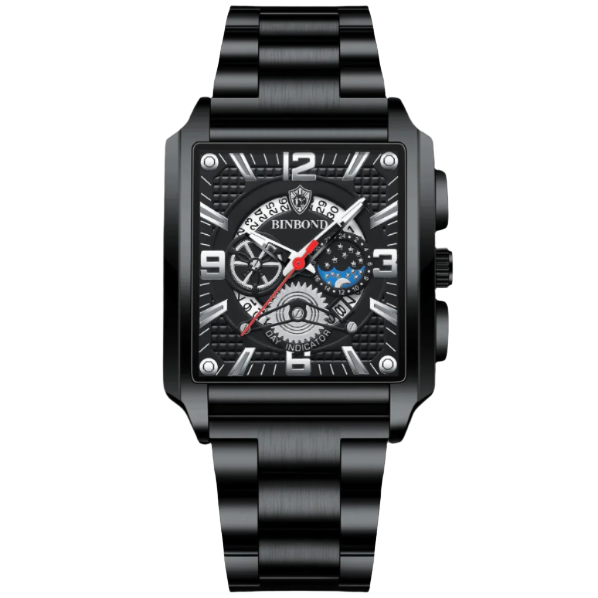 Veile Studios Square Men Multifunctional Quartz Elegant Watch