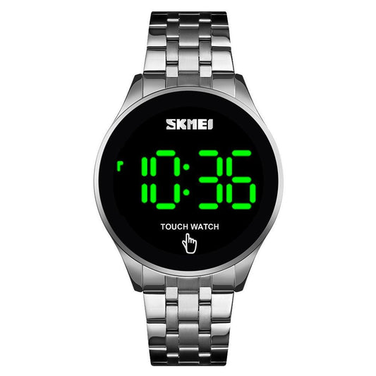 Veile Studios Stainless Steel Led Touch Watch Silver Simple Design