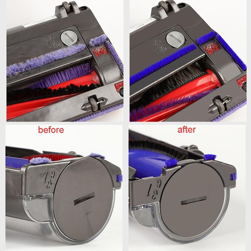Soft Plush Strips Replacement Parts For Dyson V8 V10 Vacuum Cleaner Set Of Four
