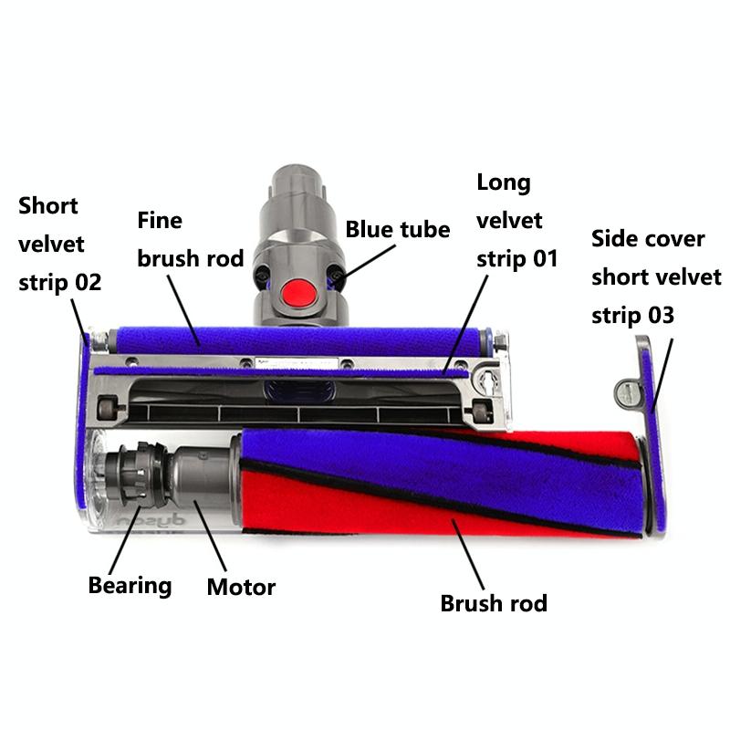 Soft Roller Head For Dyson V6 And V11 Vacuum Cleaners Accessories