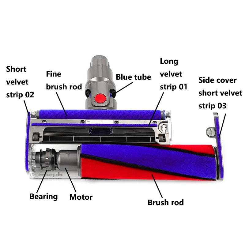 Soft Roller Head For Dyson V6 And V11 Vacuum Cleaners Accessories
