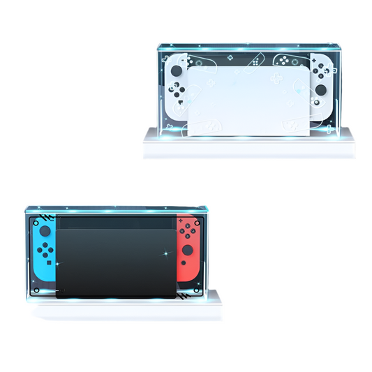 Nintendo Switch Oled Dustproof Display Case With Led Lighting For Console Protection