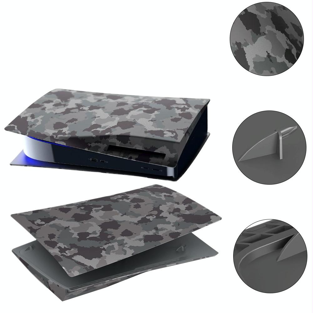 Camouflage Shell Protective Cover For Playstation 5 Cd Rom Console