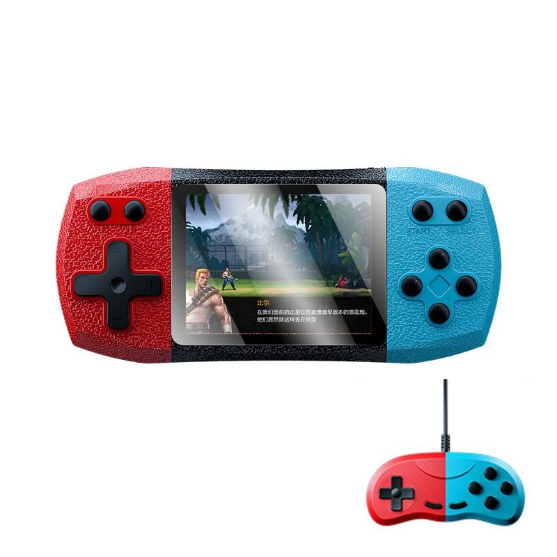 3 Inch Horizontal Screen Pocket Console With 620 Games Double Player Red Blue