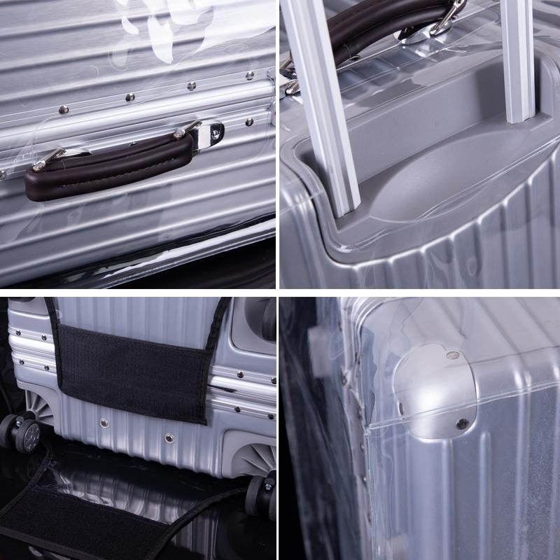 Transparent Waterproof Pvc Trolley Suitcase Cover For 24 Inch Luggage